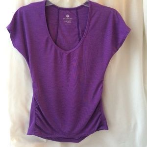 Old Navy Active Semi Fitted Purple Rouching Top XS